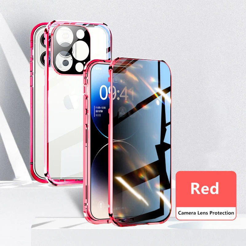 BowLift | Double Sided Magnetic Glass Anti-Peep Mobile Case
