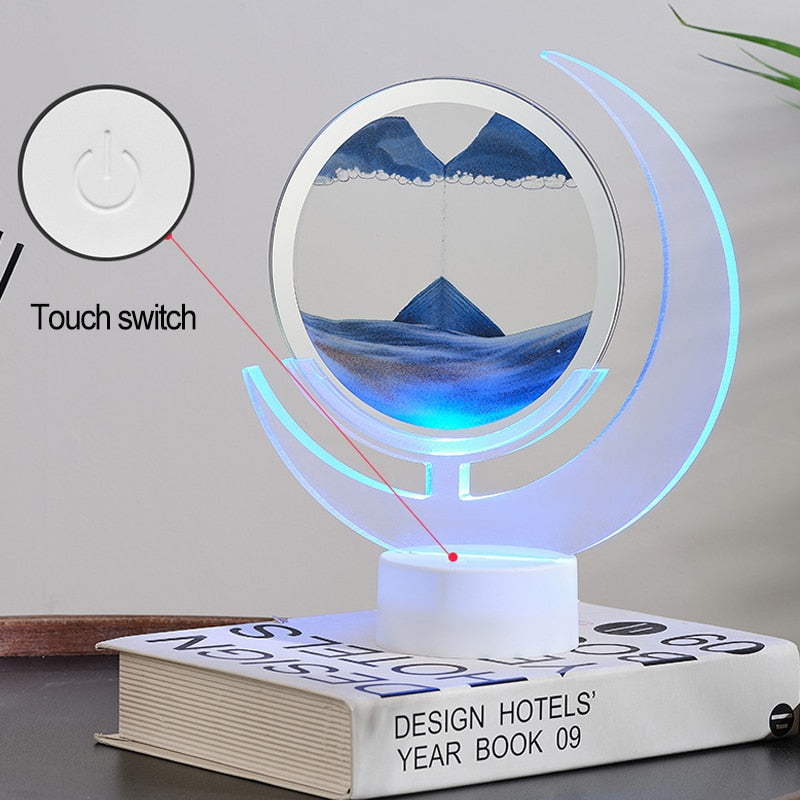 BowLift | Sand Serenity Moon Shape Night Light