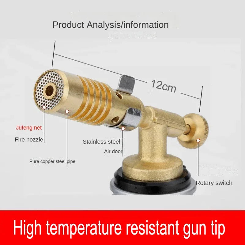 BowLift | FlameMaster 1300 | Multifunctional Gas Burner | Adjustable Flame up to 1300°C | Compact & Ergonomic