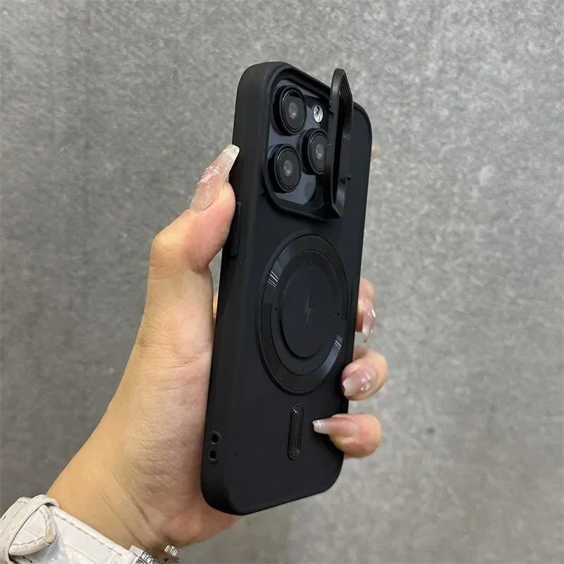 BowLift | Magnetic Soft Wrist Bracket Lens Cover iPhone Case