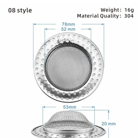 BowLift | Stainless Steel Sink Drain Catch All Strainer