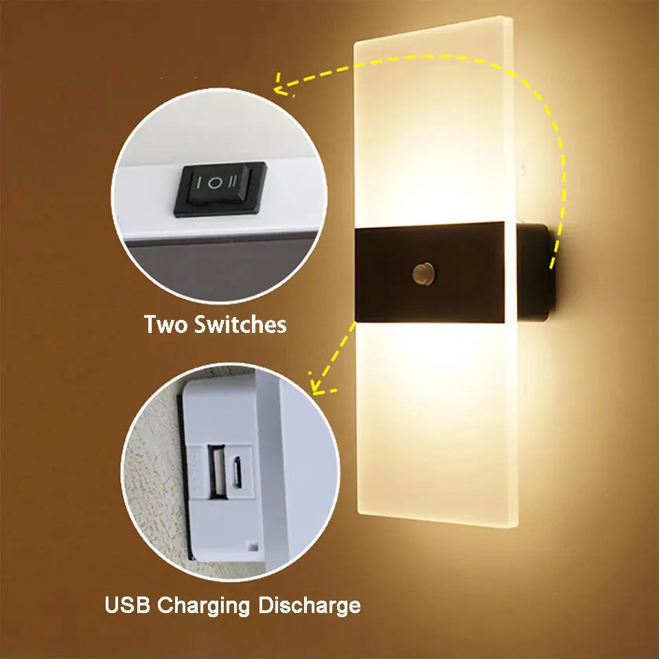 BowLift | Éclatante - Touch Panel Wall Light USB rechargeable