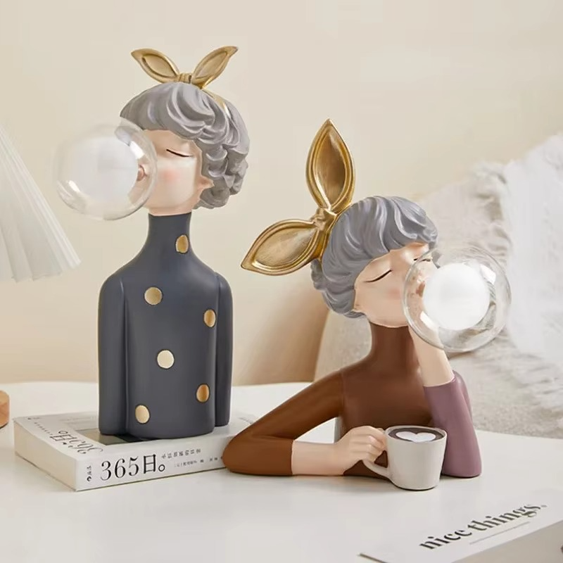 BowLift | Bubble Blowing Girl Lamp - Whimsical Charm for Any Interior Space