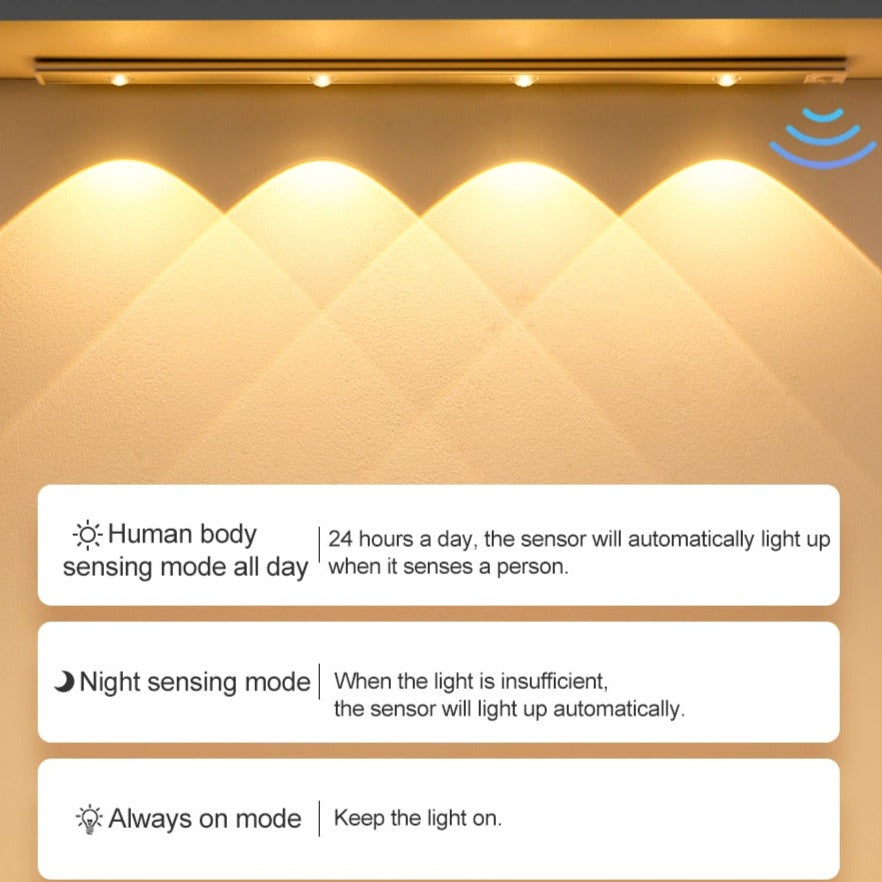 BowLift | Royelux Rechargeable LED Cabinet Light - Motion Sensor, Dimmable, USB Charging