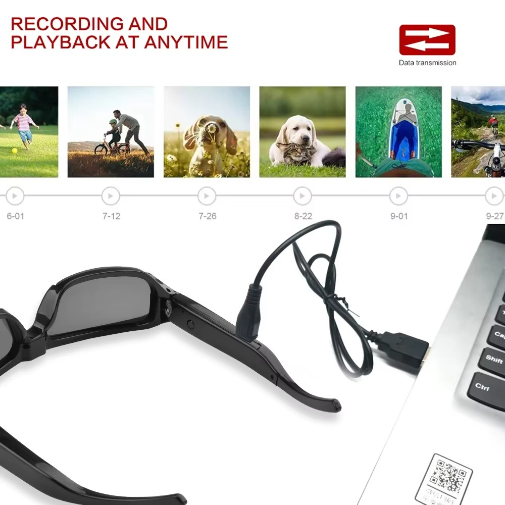 BowLift | 1080P HD Wearable Sunglasses Camera with Video Recorder for Outdoor Surveillance
