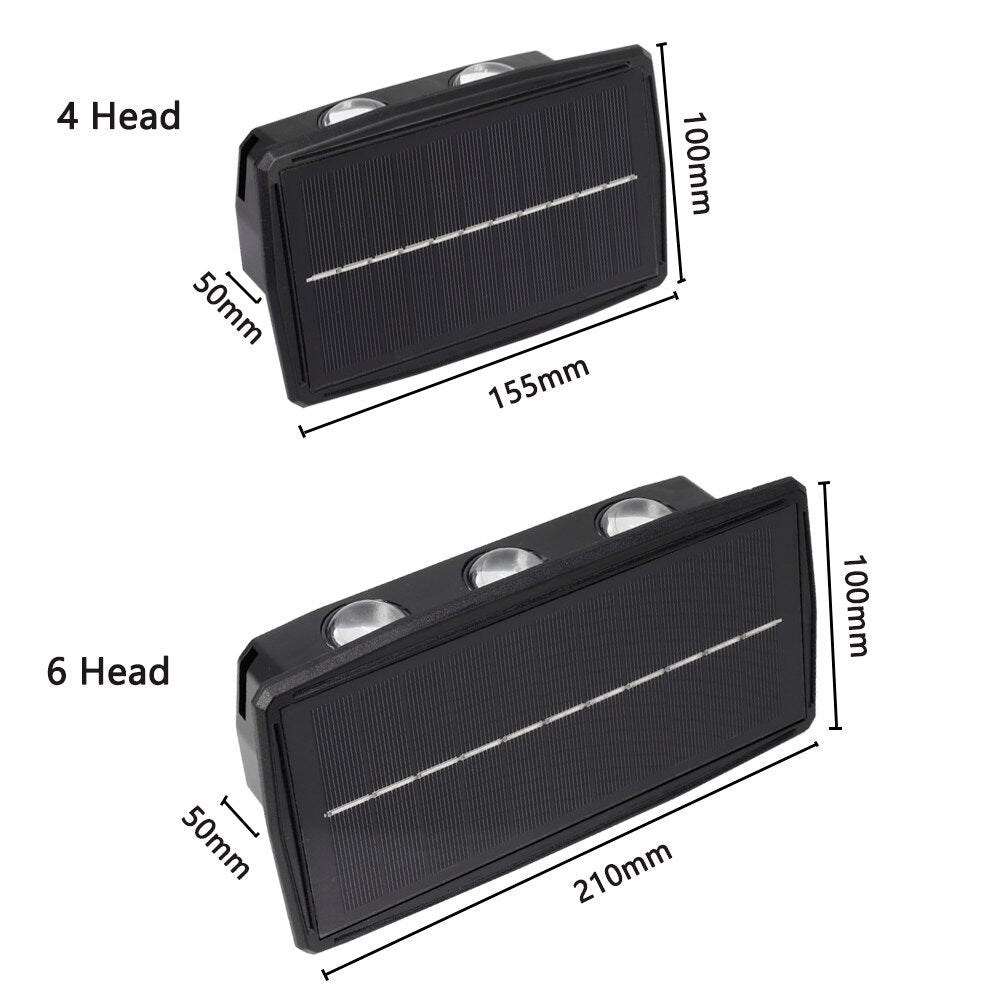 BowLift | Solar LED Up/Down Outdoor Wall Light Waterproof