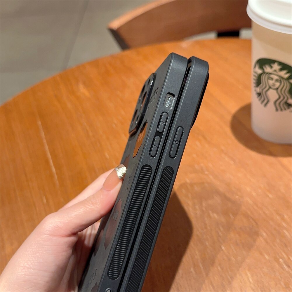 BowLift | Cute Monster Shockproof Leather iPhone Case