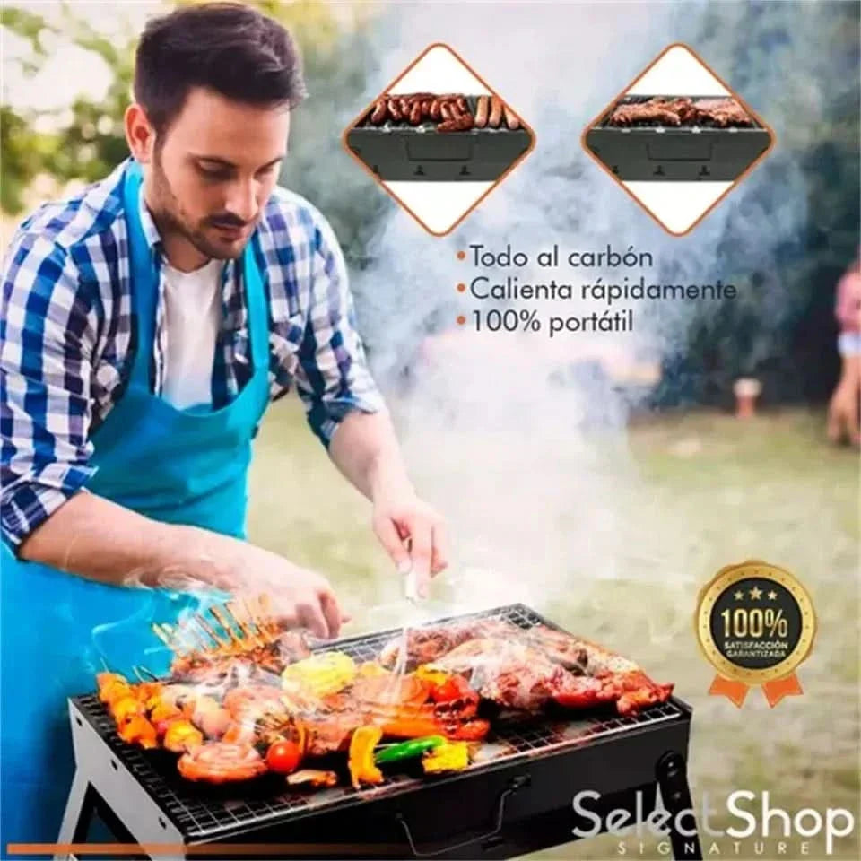 BowLift | CampFlare Charcoal Grill – Compact & robust for grilling on the go