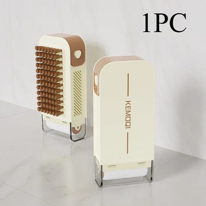 BowLift | Dual-Action Cleaning Brush Roller Soap Holder