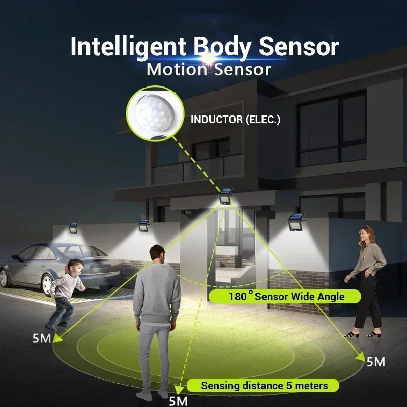 BowLift | EcoBright SolarWall Light | Efficient & Weatherproof | 6000K Cool White Light | For Outdoor Walls & Gardens