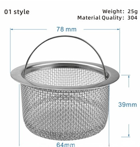 BowLift | Stainless Steel Sink Drain Catch All Strainer