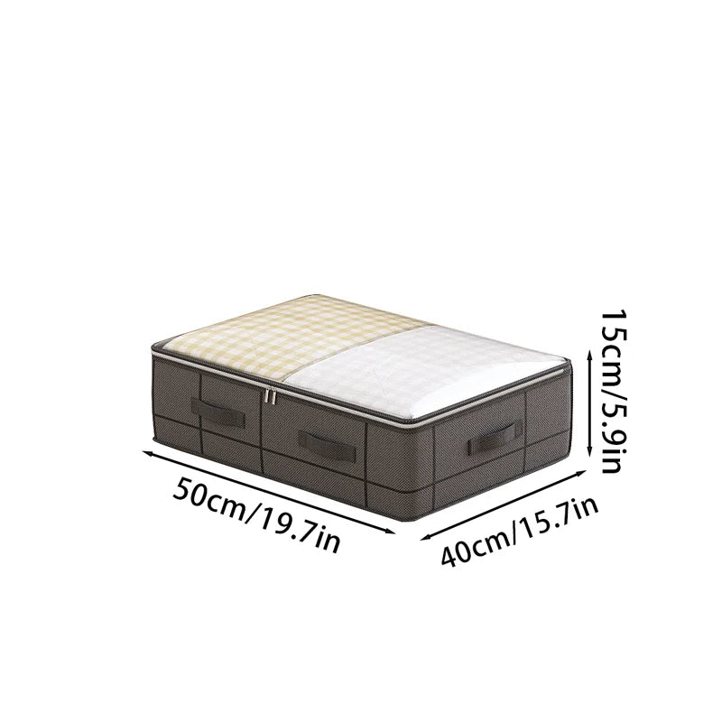 BowLift | Hidevera Underbed Bag | Foldable & With Window | Tear-Resistant & Breathable | For Bedding & Clothing