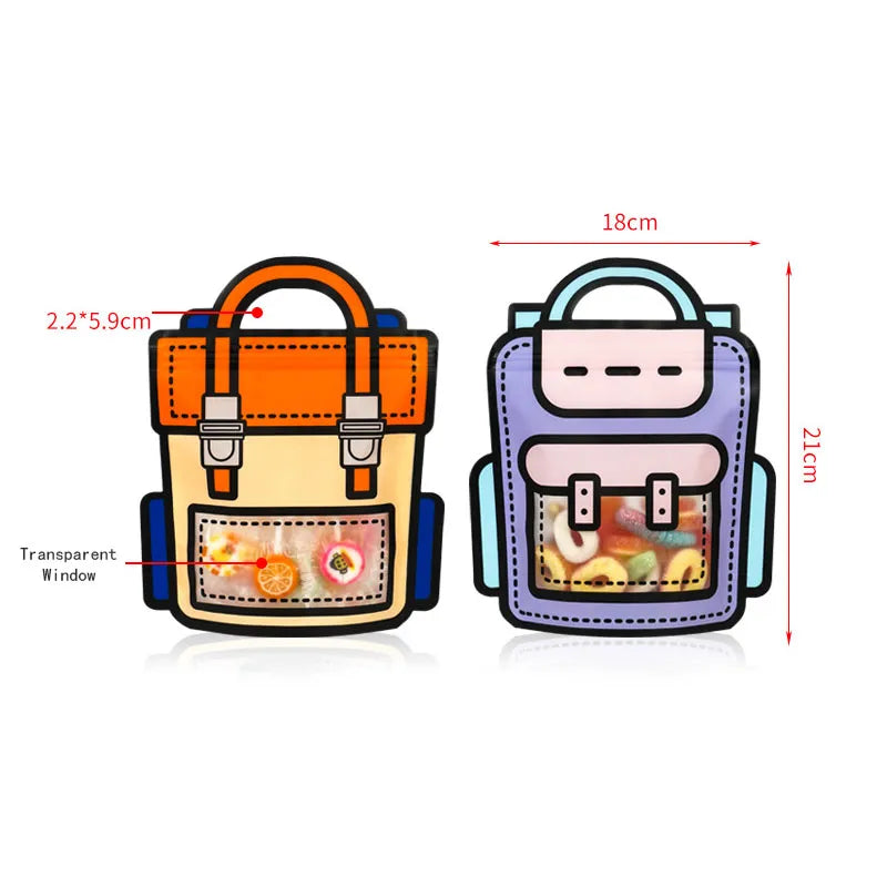 BowLift | 50pcs Creative 2D Cartoon Schoolbag