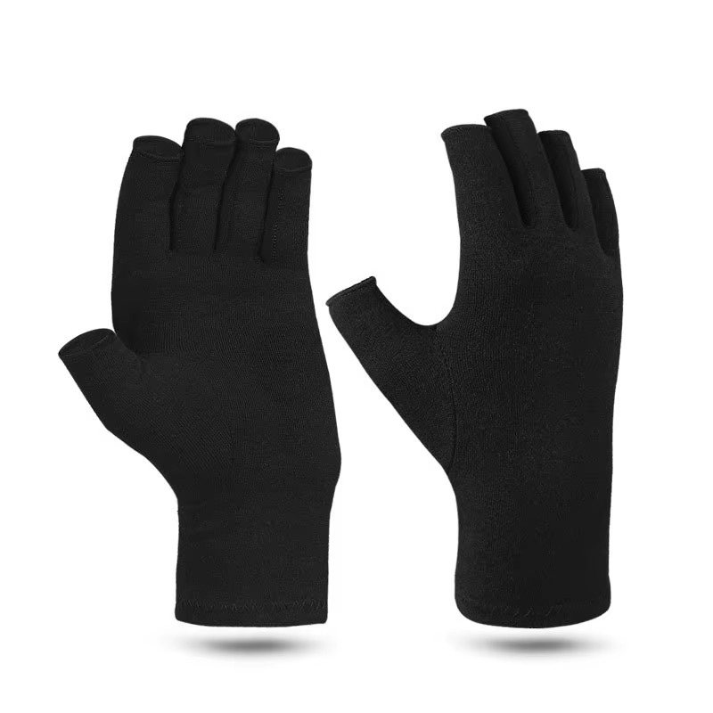 BowLift | Compression Arthritis Gloves Fingerless Wrist Support for Hand Pain Relief and Fitness