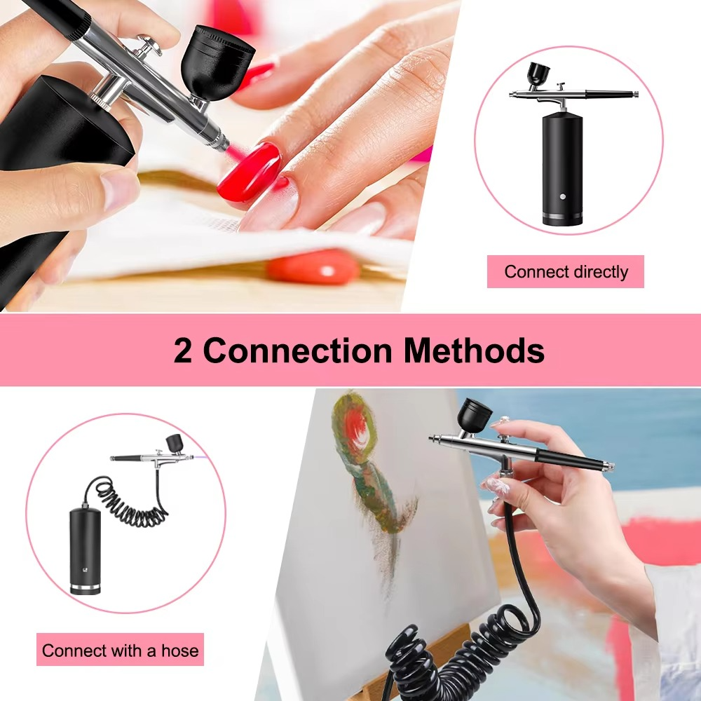 BowLift | High-Pressure Portable Nano Airbrush - Electric Oxygen Spray Gun for Beauty, Art & Crafts