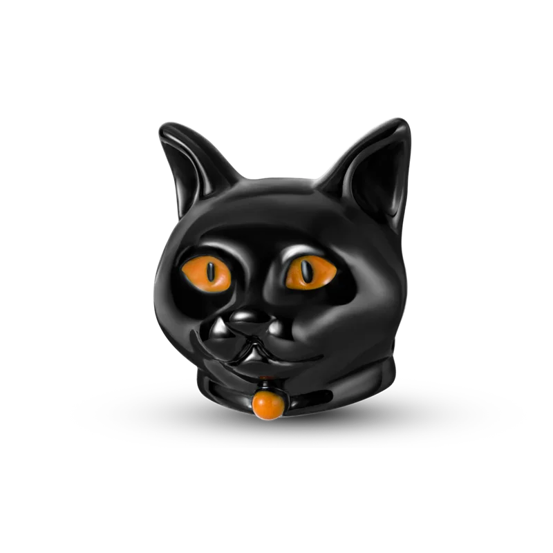 BowLift | 925 Silver Golden Leopard Charms Beads Colorful Chameleon Rhinoceros Lion Scarab Cat Pendant Compatible with Original Pandora Bracelet Jewelry