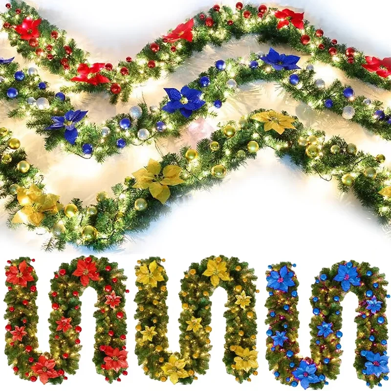 BowLift | Decorative Garland Christmas Pattern Lantern with Built-in Lighting