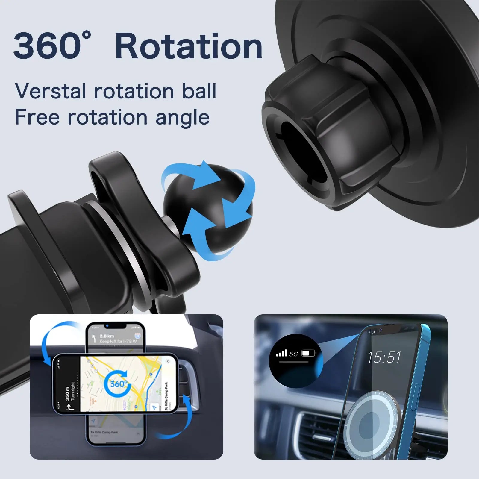 BowLift | Magsafe Car Air Vent Mount Phone Holder