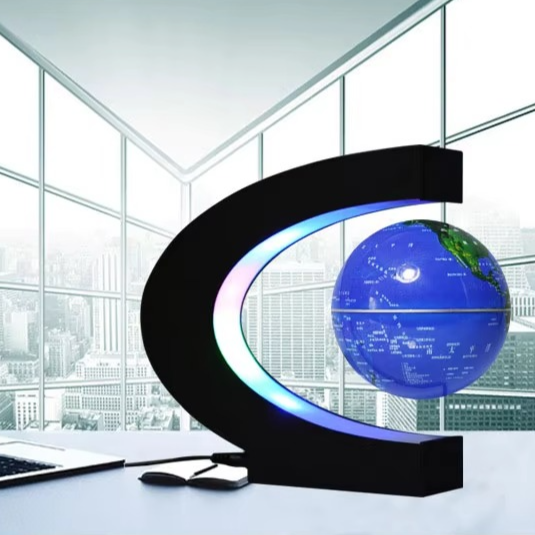 BowLift | Gravity-Defying 3-Inch Magnetic Levitation Globe for Desk and Home Decor