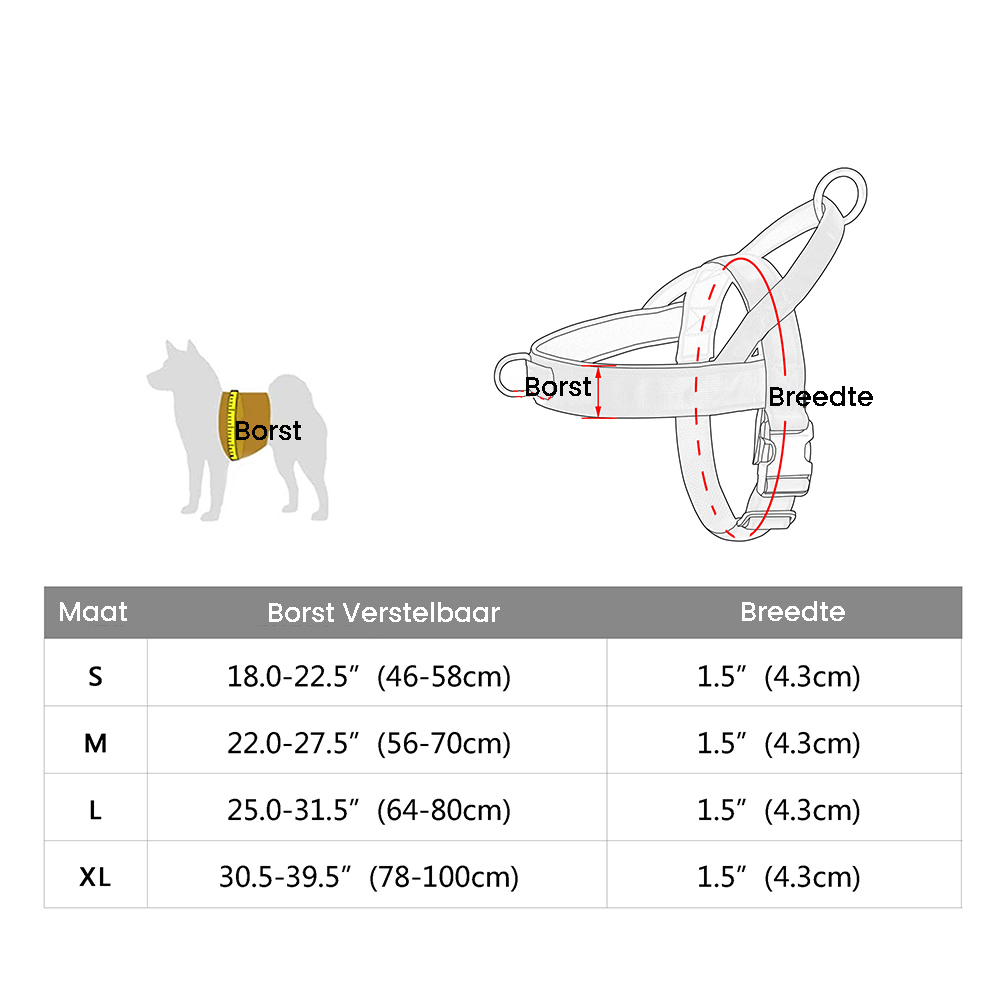 BowLift | Adjustable Reflective Dog Harness with Handle for All Dog Breeds