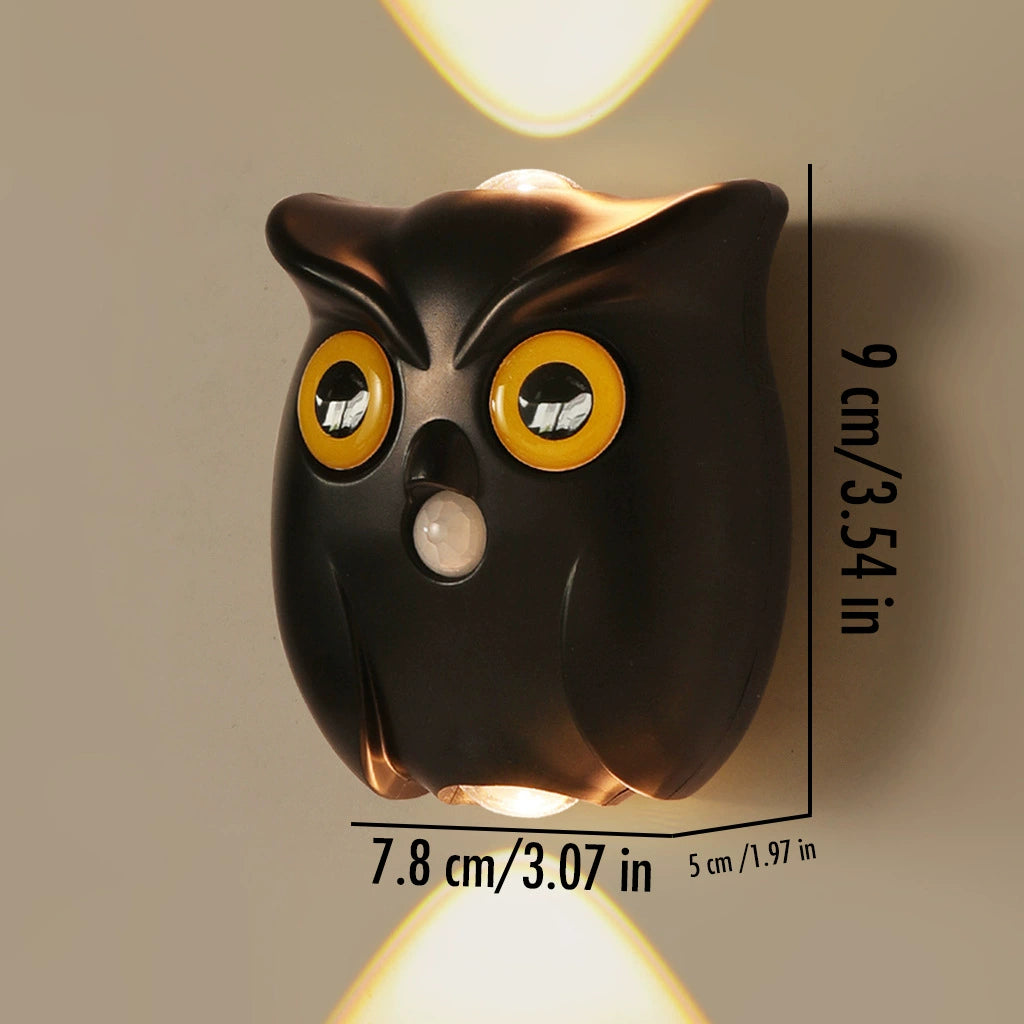 Patented Owl Wall Lamp Night Light Motion-Sensing Magnetic Dimmable
