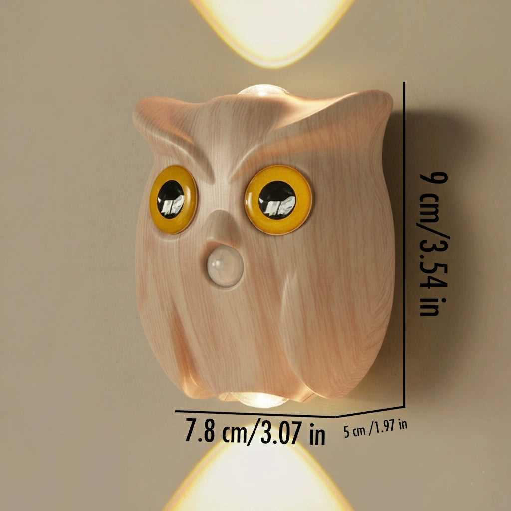 Patented Owl Wall Lamp Night Light Motion-Sensing Magnetic Dimmable