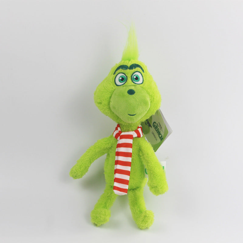 Green Plush Grinch Christmas Doll