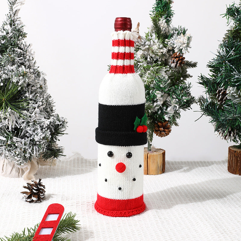 Christmas Wine Bottle Cover Holiday Decoration