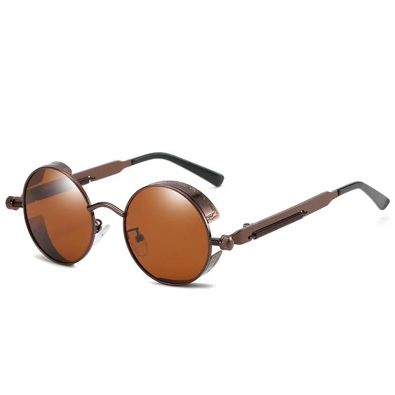 BowLift | Vintage Round Steampunk Sunglasses Polarized UV400