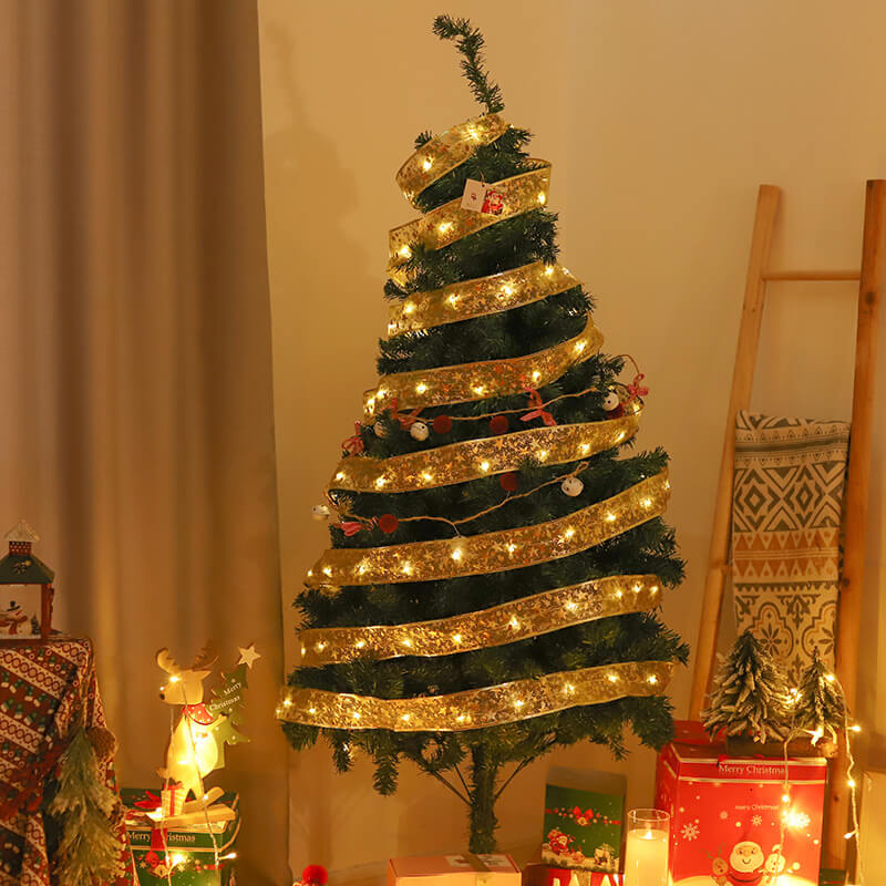 BowLift | Christmas LED Copper Wire Lights Ribbon Lights Bow Tie Ribbon Lights String Props Decorative Lights