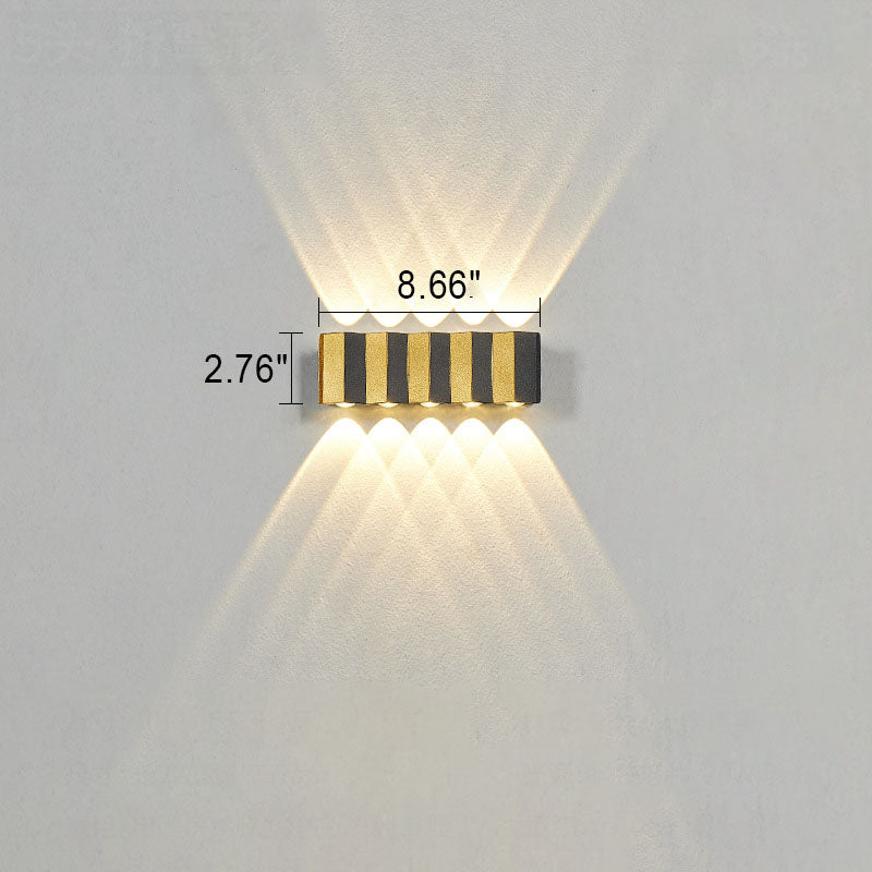 BowLift | Modern Light Luxury Golden Aluminium Outdoor Waterproof Terrace LED Wall Light Lamp