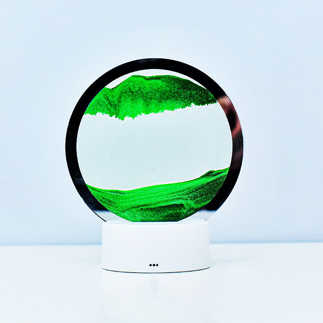BowLift | Creative Round Hourglass Quicksand 3D LED Night Light Table Lamp