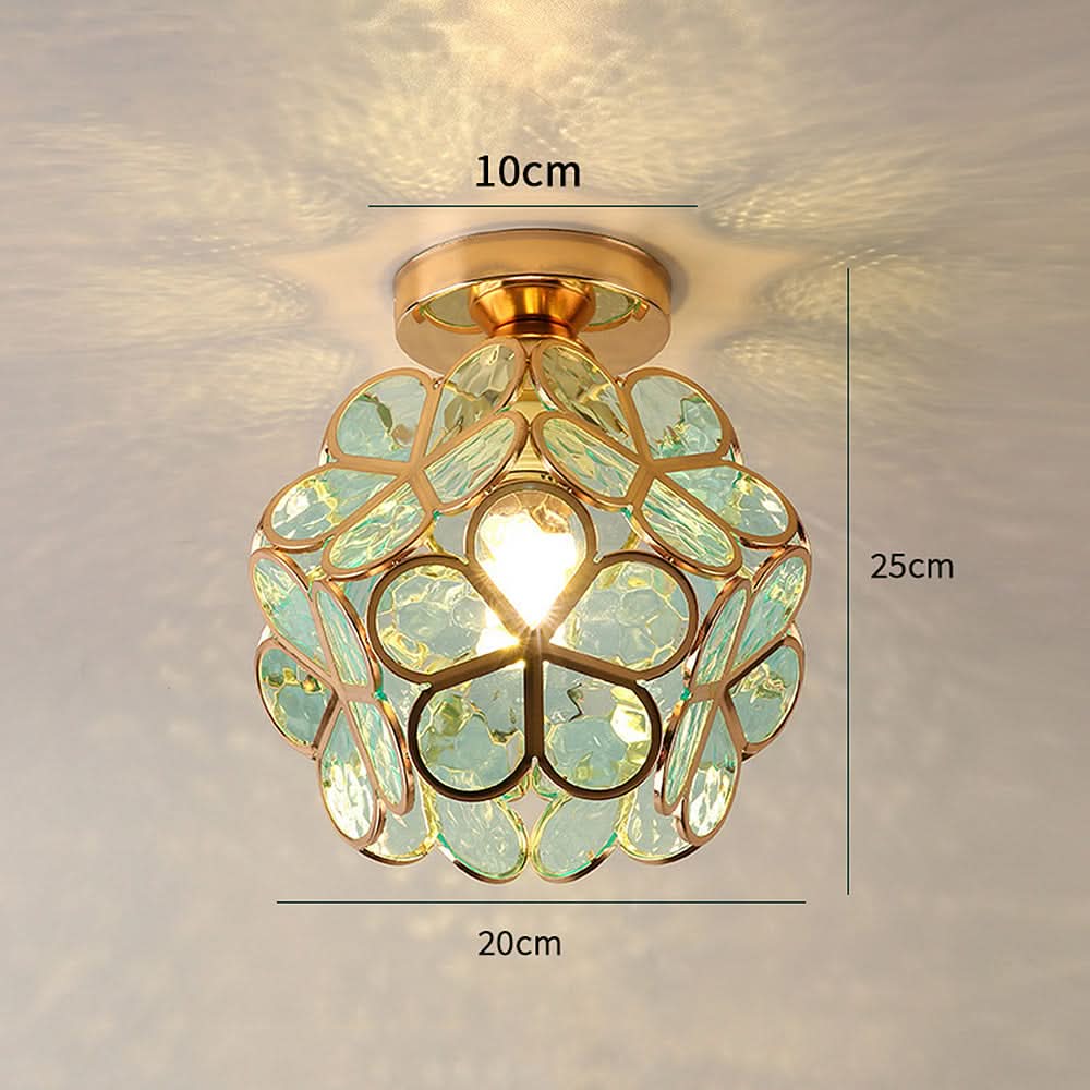 BowLift | Flowers Style Glass Hallway Ceiling Light