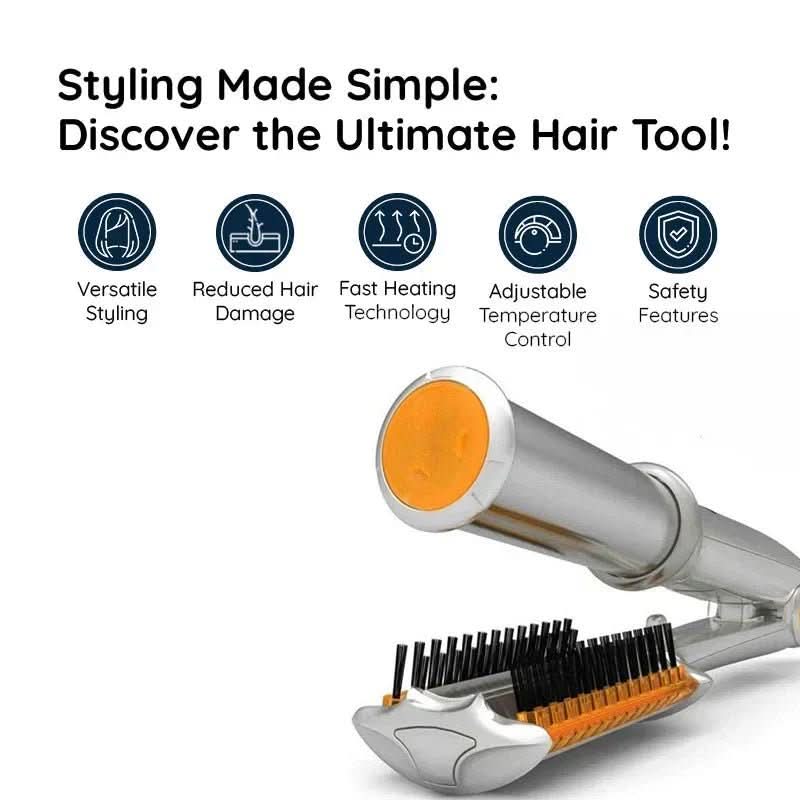 BowLift | 2-in-1 Rotating Hair Brush for Styling and Smoothing
