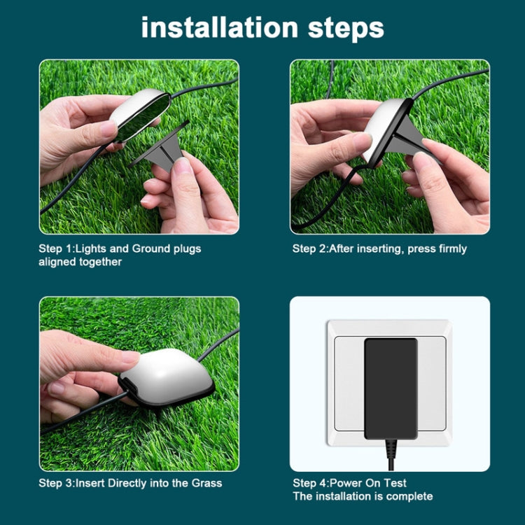 BowLift | CP01 Outdoor WIFI Smart APP Control Garden Light Music Synchronization Outdoor Ground Lights (US Plug)