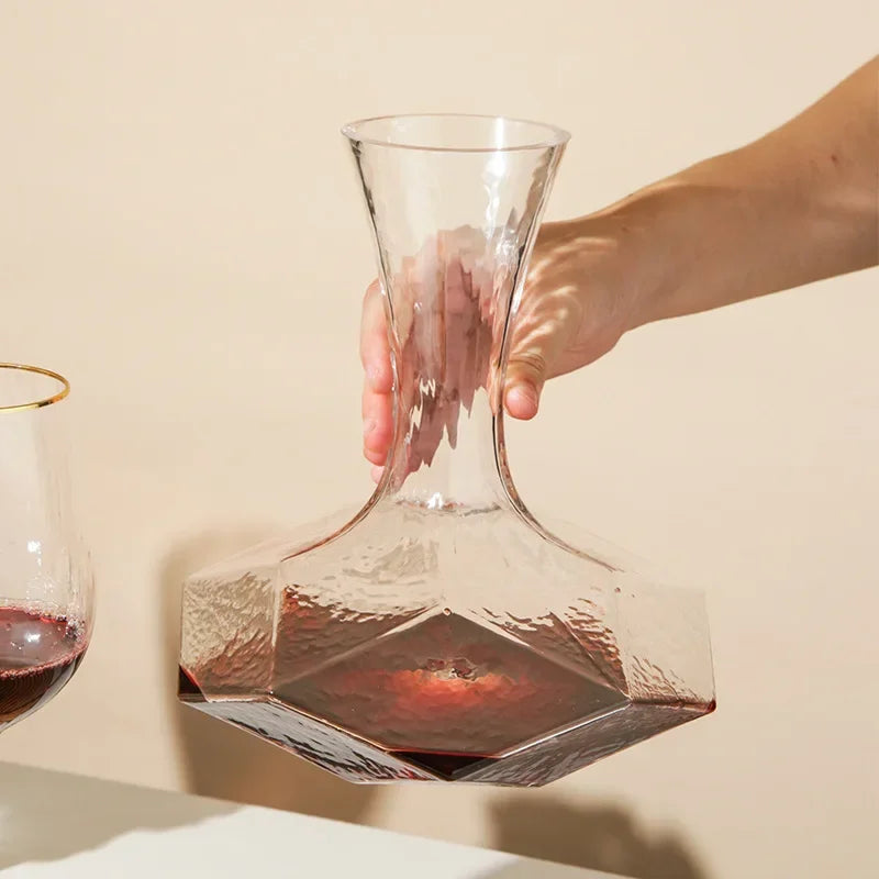 BowLift | Irregular Crystal Glass Wine Decanter