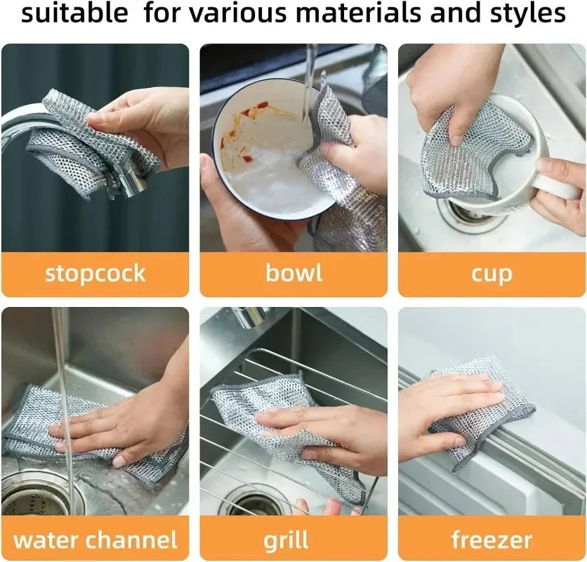 BowLift | Silver Wire Double-Sided Ultra-Absorbent Design Cleaning Cloth