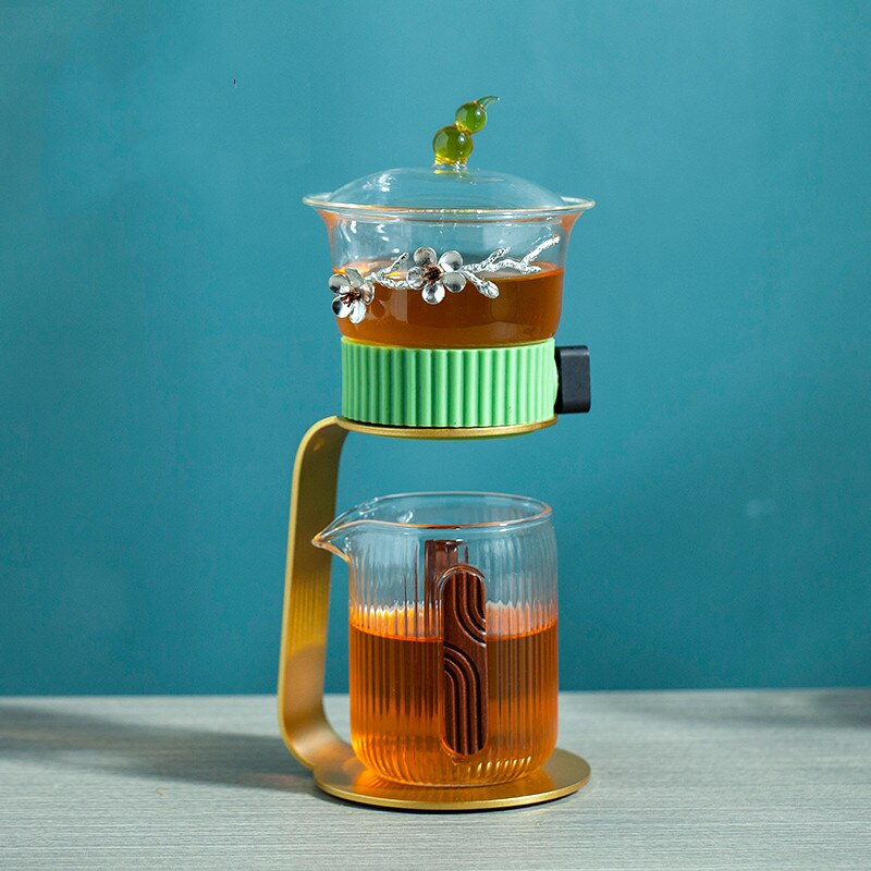 BowLift | Ancient Mystery Leaf Glass Teapot