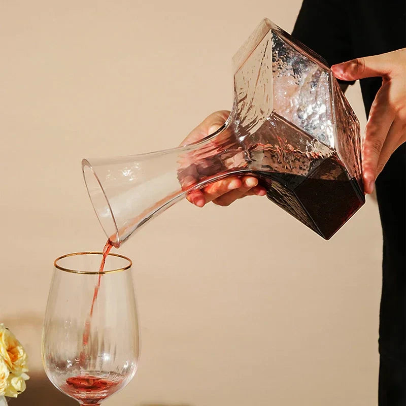 BowLift | Irregular Crystal Glass Wine Decanter