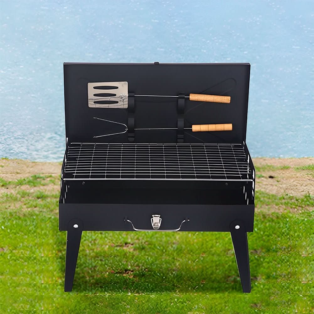 BowLift | Foldable steel garden barbecue for camping & garden