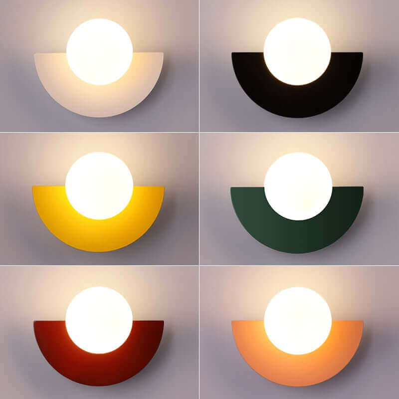 BowLift | Half Moon Metal Wall Light. Available in 2 different sizes and various colors.