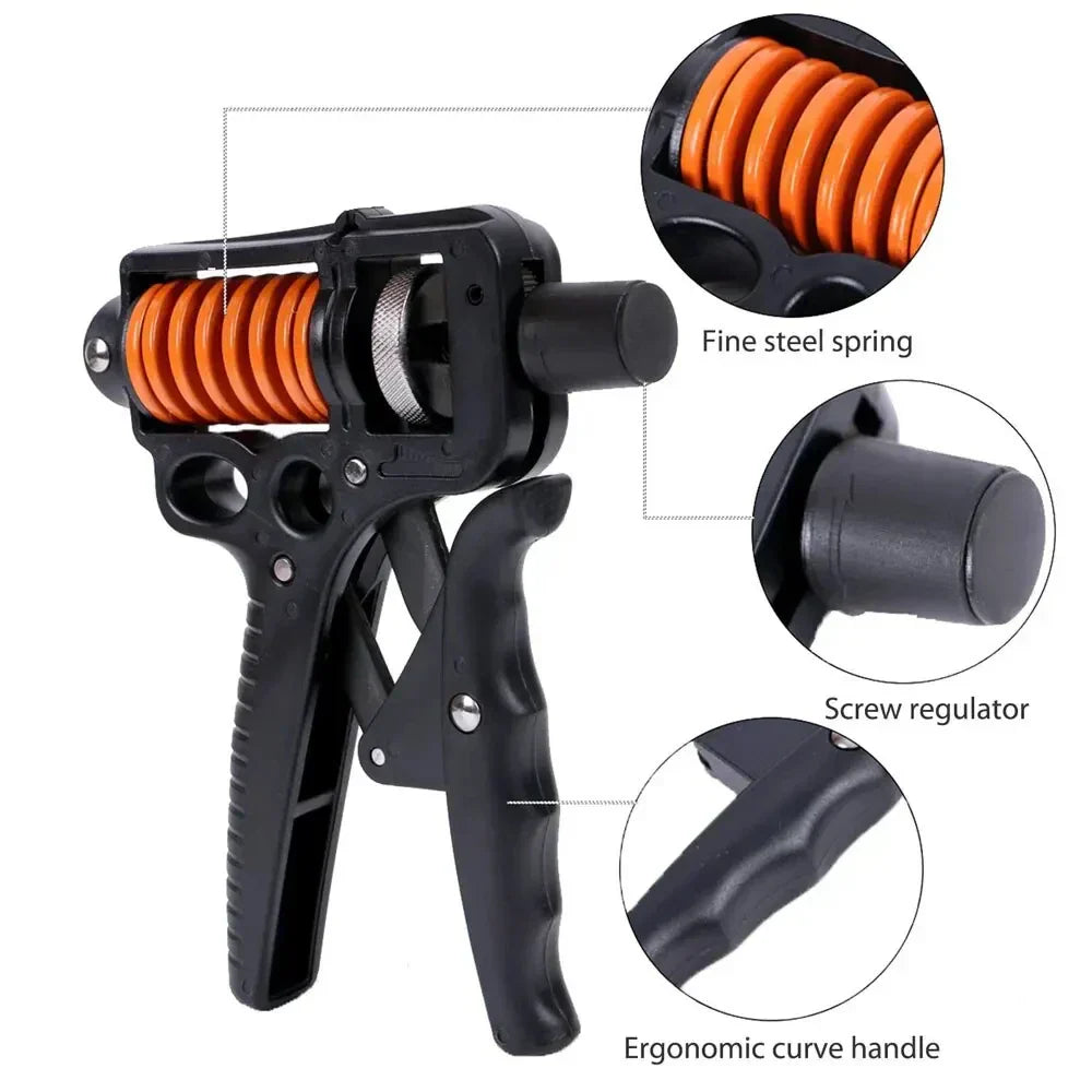 BowLift | Adjustable 5-165kg Heavy Grip Strengthener - Finger Expander for Arm, Wrist, and Forearm Training