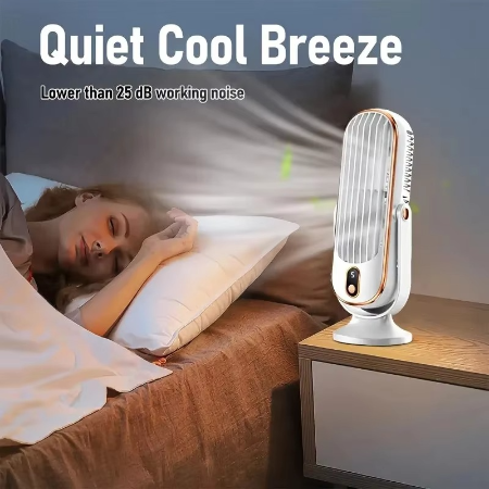 BowLift | Compact High-Power Portable Desktop Fan - USB Rechargeable