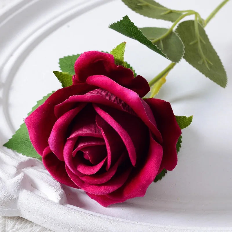 BowLift | 20 pieces Realistic Velvet Silk Rose Bouquet