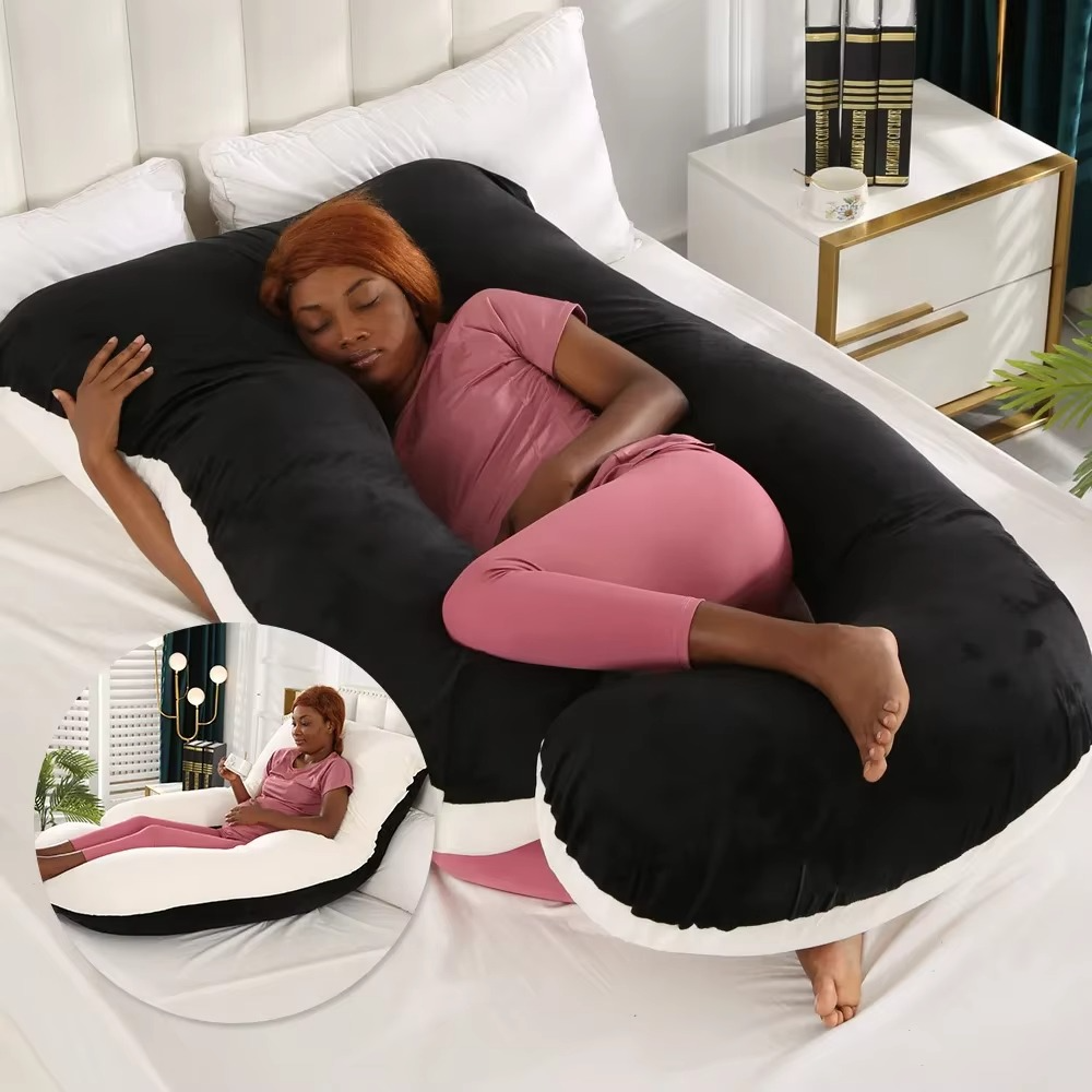 BowLift | J-Shaped Maternity Support Pillow for Side Sleeping and Breastfeeding