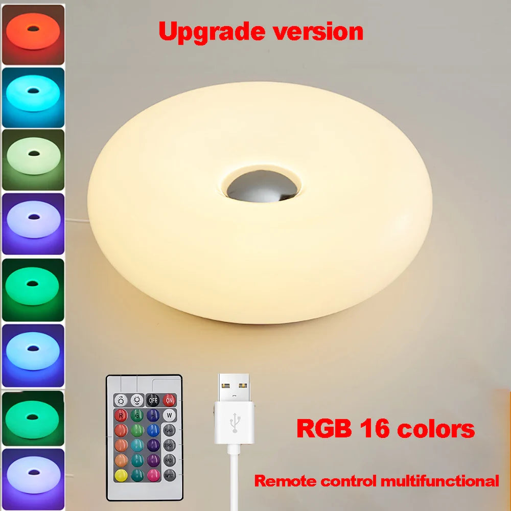 BowLift | Table lamp Luminoro Bauhaus | USB & Touch | RGB 16 colors with remote control | Ambient light for living & bedroom