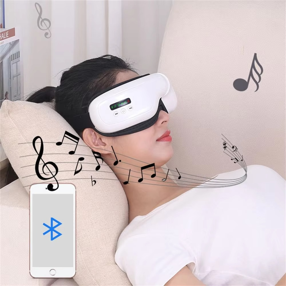 BowLift | Heated Air Pressure Eye Massager with Vibration, Bluetooth Music, and Hot Compress