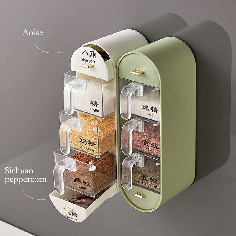 BowLift | Kitchen Organizer Wall-Mounted Seasoning Station