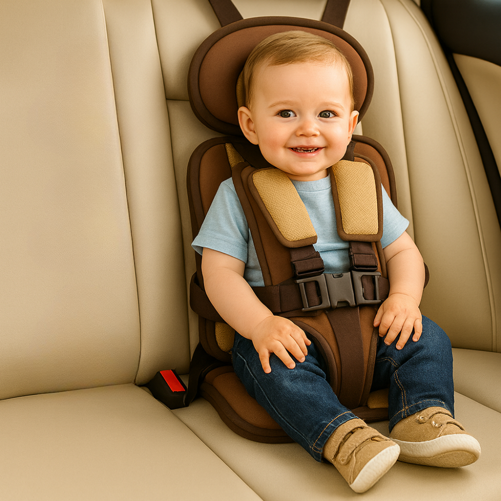 BowLift | Booster Seat Safety Harness Padded Travel Car Seat Portable Slim Compact
