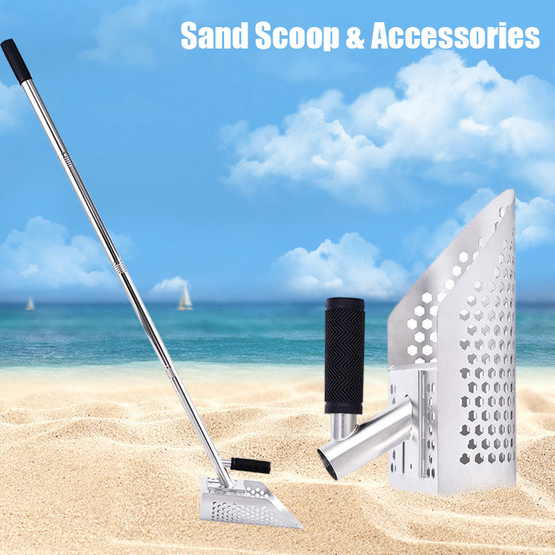 BowLift | Stainless Steel Sand Shovel Gold Panning Shovel, Sea Shovel Metal Detection Outdoor Beach Shovel